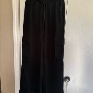 Victoria's Secret Pink Label Wide Leg Cargo Style Sweatpants